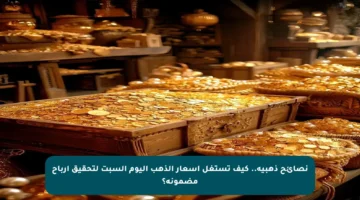 نصائح ذهبية.. كيف تستغل أسعار الذهب اليوم السبت لتحقيق أرباح مضمونة؟
